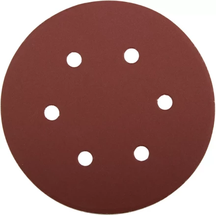 Круг шлифовальный ЗУБР "МАСТЕР" универсальный, из абразивной бумаги на велкро основе, 6 отверстий, Р600, 150мм, 5шт 35566-150-600 купить в Нижневартовске