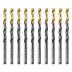 Сверло по металлу, 5,5 мм, HSS-Tin, Golden Tip, 10 шт. Denzel 717214 купить в Нижневартовске