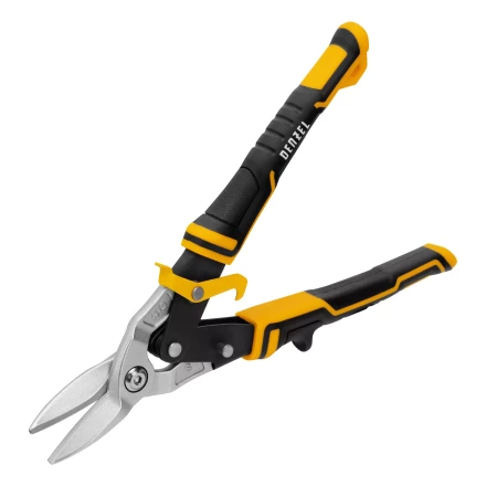 Ножницы по металлу Denzel 78370, 270 мм, прямой рез, сталь-CrMo, трехкомпонентные рукоятки купить в Нижневартовске