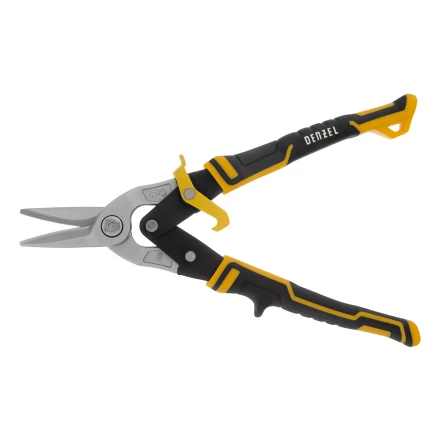 Ножницы по металлу Denzel 78370, 270 мм, прямой рез, сталь-CrMo, трехкомпонентные рукоятки купить в Нижневартовске
