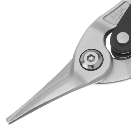 Ножницы по металлу Denzel 78370, 270 мм, прямой рез, сталь-CrMo, трехкомпонентные рукоятки купить в Нижневартовске