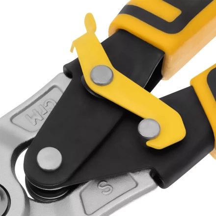 Ножницы по металлу Denzel 78370, 270 мм, прямой рез, сталь-CrMo, трехкомпонентные рукоятки купить в Нижневартовске