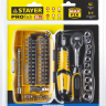 Набор STAYER "PROFESSIONAL": Биты и торцовые головки с трещеткой и воротком, 39 предметов 25135-H39 купить в Нижневартовске