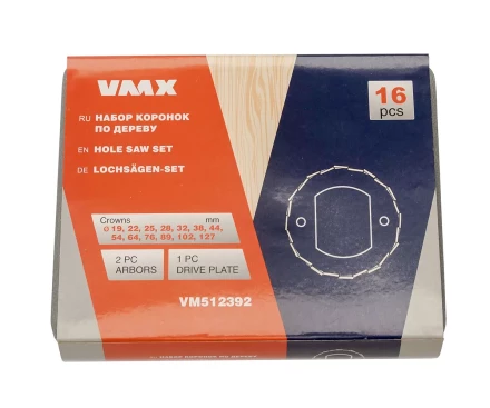 Набор коронок по дереву 16 пред. VMX 512392 купить в Нижневартовске