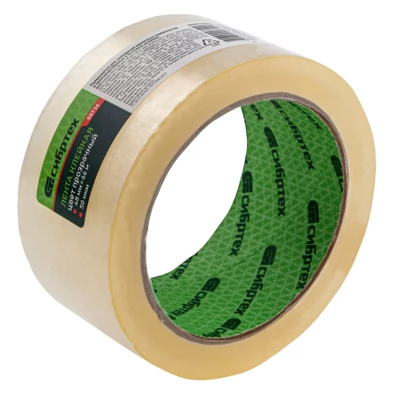 Клейкая лента, 50 мкм, 48 мм х 66 м, цвет прозрачный Сибртех 88736 купить в Нижневартовске