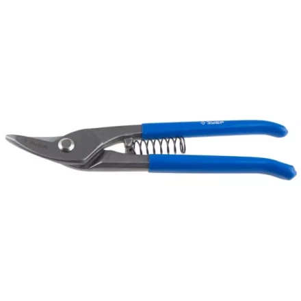 Ножницы по металлу цельнокованые ЗУБР 220мм, изогнутые левые, усиленные, твердость HRC 58-61 23011-25_z01 купить в Нижневартовске