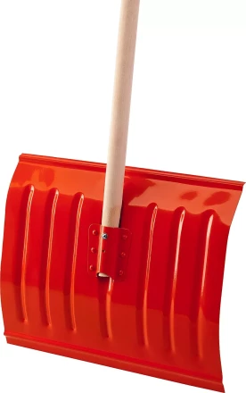 Лопата снеговая стальная с деревянным черенком, 430мм, оранжевая, СИБИН 421841 421841 купить в Нижневартовске