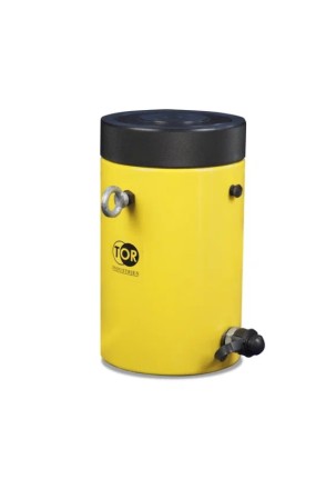 Домкрат гидравлический TOR HHYG-100150LS (ДГ100П150Г) 100 т с фиксирующей гайкой 1004739 купить в Нижневартовске