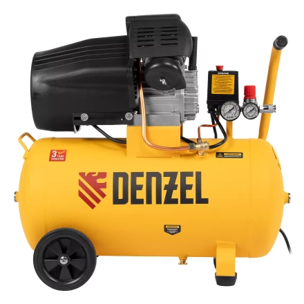 Компрессор воздушный прям. привод Denzel DCV1800/50 58168, 1,8 кВт, 50 литров, 320 л/мин купить в Нижневартовске