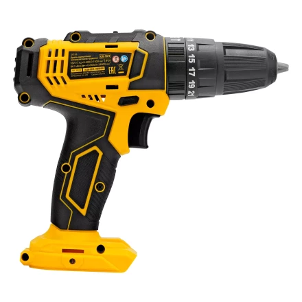 Дрель-шуруповерт аккумуляторная ударная Denzel CID-18-0, Li-Ion, 18 В 26136 купить в Нижневартовске