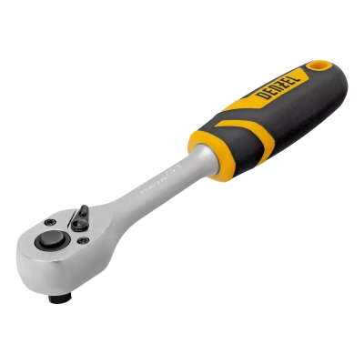 Ключ-трещотка 3/8" Denzel 14032, 90 зубьев, с быстрым сбросом, CrV