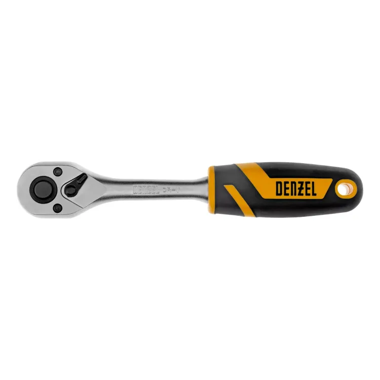 Ключ-трещотка 3/8" Denzel 14032, 90 зубьев, с быстрым сбросом, CrV купить в Нижневартовске