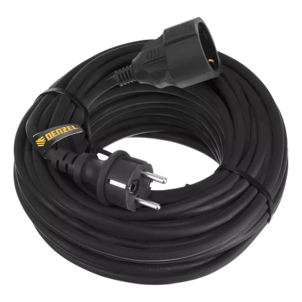 Удлинитель-шнур силовой Denzel Top Series 37420, КГТТ, 20м, 1 розетка, 3 x 1,5 мм, 3 м купить в Нижневартовске