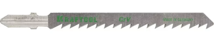 Полотна KRAFTOOL, T101D, для эл/лобзика, Cr-V, по дереву, ДСП, ДВП, чистый рез, EU-хвост., шаг 4мм, 75мм, 5шт 159511-4-S5 купить в Нижневартовске