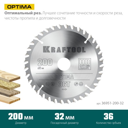 Диск пильный OPTIMA, повышенный ресурс 36951-200-32 купить в Нижневартовске