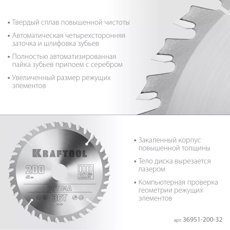 Диск пильный OPTIMA, повышенный ресурс 36951-200-32 купить в Нижневартовске
