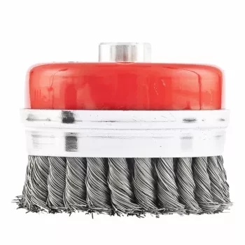 Щетка для УШМ Heavy Duty, 100 мм, М14, "чашка", крученая металлическая проволока  MATRIX 74672 купить в Нижневартовске