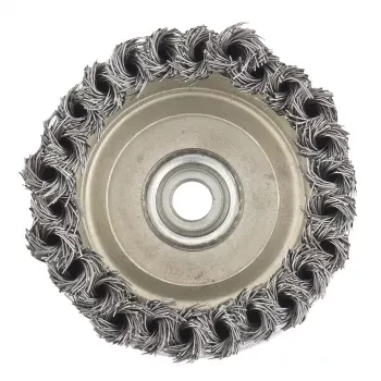 Щетка для УШМ Heavy Duty, 100 мм, М14, "чашка", крученая металлическая проволока  MATRIX 74672 купить в Нижневартовске