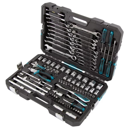 Набор инструментов 101 предмет, 120 зубьев, CrV, 1/4", 1/2" Gross 14151 купить в Нижневартовске