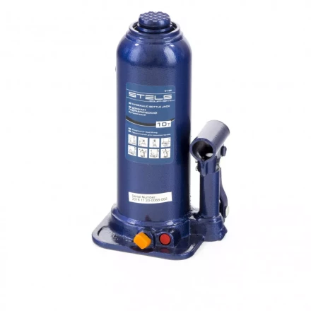 Домкрат гидравлический бутылочный 10 т h подъема 222-447 мм Stels 51166 купить в Нижневартовске