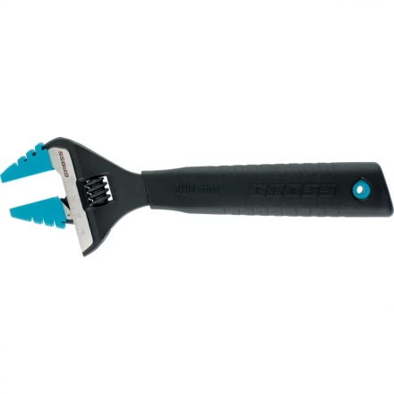 Ключ разводной 250 мм CrV тонкие губки защитные насадки GROSS 15569 купить в Нижневартовске