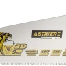 Ножовка STAYER "PROFI" "COBRA" GX900, трехгранный японский зуб, импульсная закалка, 2-х комп ручка, 9 TPI, 450мм 1514-45_z02 купить в Нижневартовске