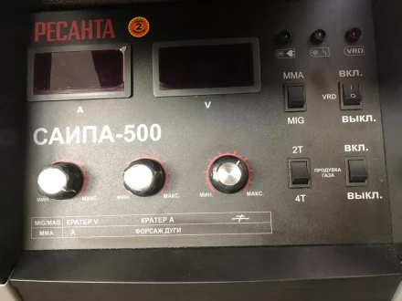 Полуавтоматический сварочный аппарат инверторный Ресанта САИПА-500 купить в Нижневартовске