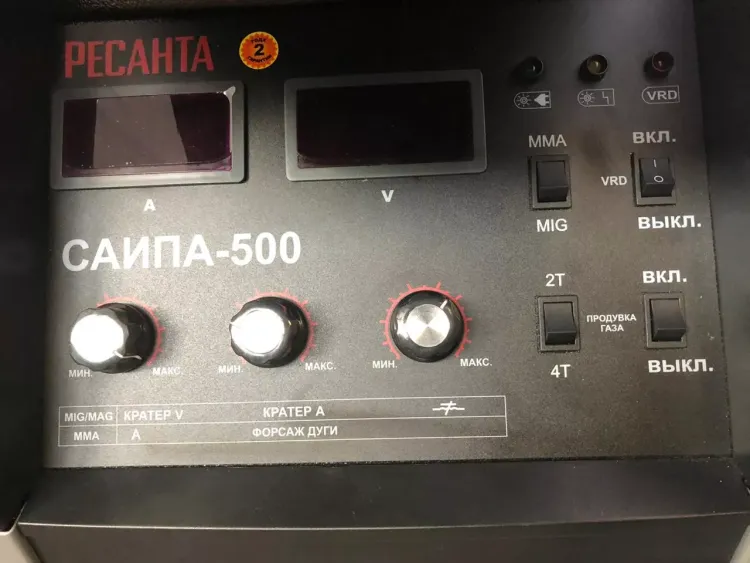 Полуавтоматический сварочный аппарат инверторный Ресанта САИПА-500 купить в Нижневартовске