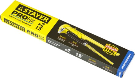 Ключ трубный STAYER &quot;PROFI&quot; рычажный, кованый, прямые губки№ 2, 1.5&quot; 27311-2 купить в Нижневартовске
