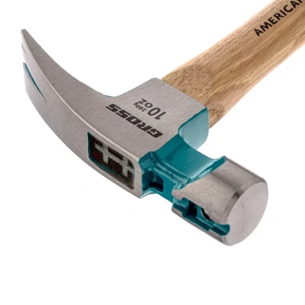 Молоток-гвоздодер с магнитом GROSS AMERICAN HICKORY 280 г угол 75 обрезиненная рукоятка 10417 купить в Нижневартовске