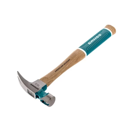 Молоток-гвоздодер с магнитом GROSS AMERICAN HICKORY 280 г угол 75 обрезиненная рукоятка 10417 купить в Нижневартовске
