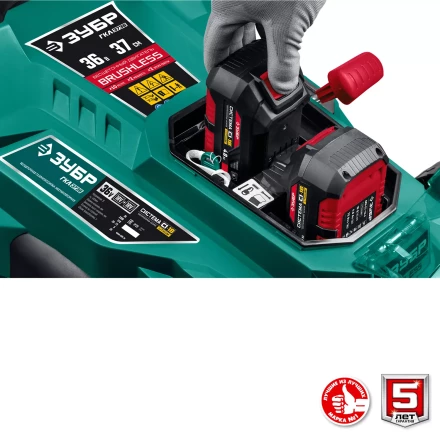 ЗУБР С1-18, 36 В, 37 см, без АКБ, бесщеточная газонокосилка (ГКЛ-3736) купить в Нижневартовске