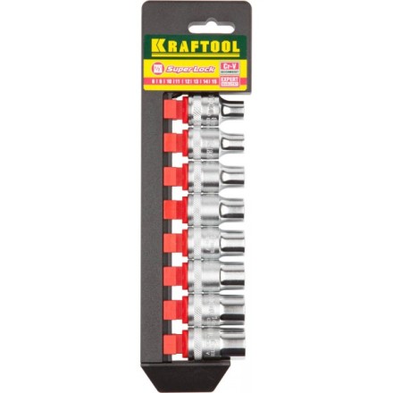 Набор KRAFTOOL &quot;EXPERT QUALITAT&quot; Торцовые головки &quot;SUPER LOCK&quot;, 1/2&quot;, 8-15мм, 8 предметов 27863-H8_z01 купить в Нижневартовске