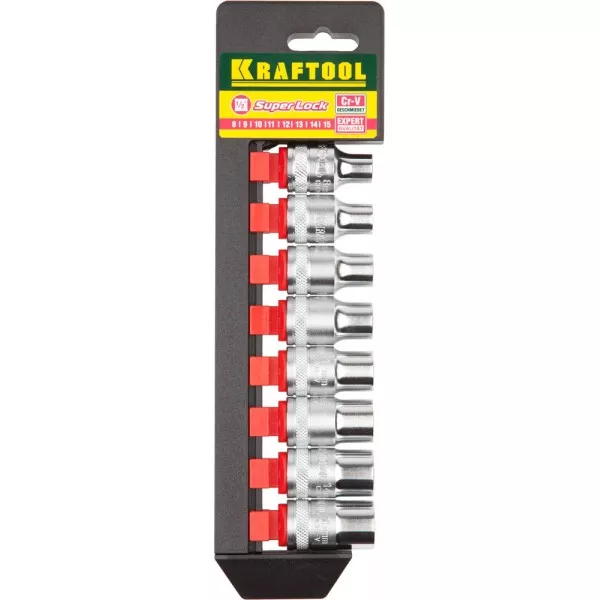 Набор KRAFTOOL "EXPERT QUALITAT" Торцовые головки "SUPER LOCK", 1/2", 8-15мм, 8 предметов 27863-H8_z01 купить в Нижневартовске