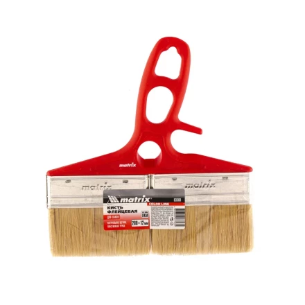 Кисть флейцевая для лаков, 200 x 12, натуральная щетина, пластиковая ручка Color line Matrix 83369 купить в Нижневартовске