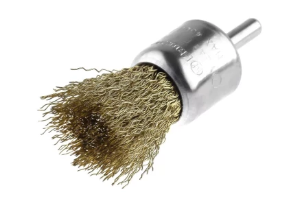 Кордщетка HAMMER кисть 25мм для дрели гофрированная латунированная сталь (207-210) купить в Нижневартовске