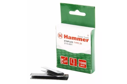 Скобы для степлера HAMMER 215-001 12мм, тип 28, 1000 шт. купить в Нижневартовске