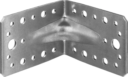 ЗУБР УКУ-2.5, 65 x 90 x 90 x 2.5 мм, цинк, усиленный крепежный уголок (31011-90) купить в Нижневартовске