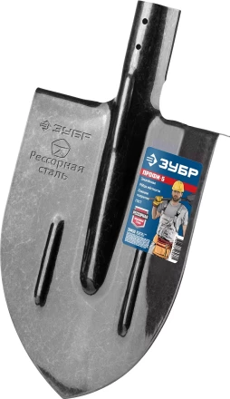 ЗУБР ПРОФИ-5, 375 х 210 мм, полотно рессорная сталь 1.6 мм закалено, c ребрами жесткости, без черенка, тип ЛКО, штыковая лопата, Профессионал (39450) купить в Нижневартовске