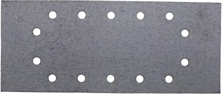 Лист шлиф. универсал. URAGAN с покрытием стеарата цинка, 14 отверстий по кругу, для ПШМ, P100, 115х280мм, 50шт 907-23104-100-50 купить в Нижневартовске