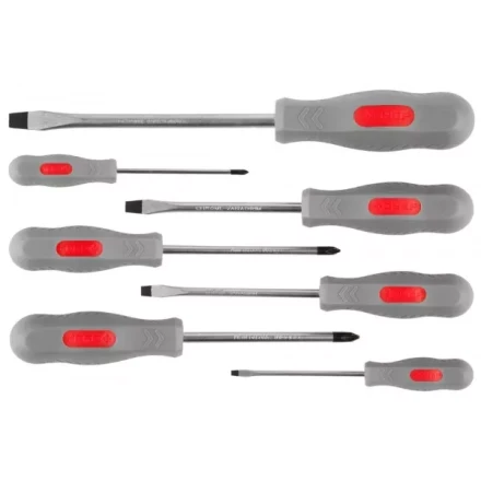 Набор ЗУБР "МАСТЕР": Отвертки, Cr-v, эргономичная двухкомпонентная рукоятка, 7шт 25065-H7_z02 купить в Нижневартовске