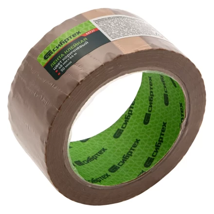 Клейкая лента, 50 мкм, 48 мм х 66 м, цвет коричневый Сибртех 88737 купить в Нижневартовске