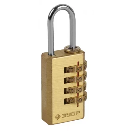 Замок ЗУБР "ЭКСПЕРТ" навесной мини, кодовый, 4 диска 37118-2_z01 купить в Нижневартовске