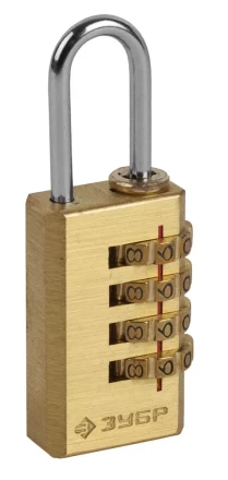 Замок ЗУБР "ЭКСПЕРТ" навесной мини, кодовый, 4 диска 37118-2_z01 купить в Нижневартовске