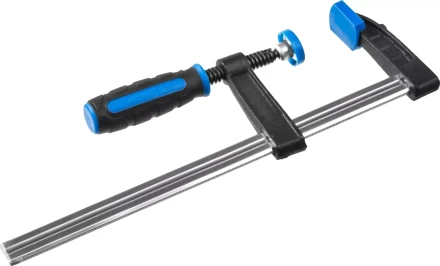 Струбцина ЗУБР "ПРОФЕССИОНАЛ", тип "F", двухкомпонентная ручка, стальная закаленная рейка, 50х200мм 32155-050-200 купить в Нижневартовске