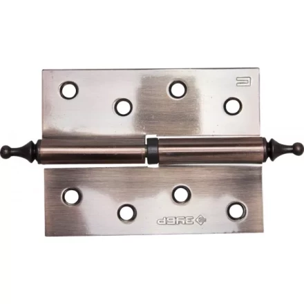 Петля дверная разъемная ЗУБР &quot;ЭКСПЕРТ&quot;, 1 подшипник, цвет ст. медь (AC), правая, с крепежом, 100х75х2,5мм, 2 шт 37605-100-6R купить в Нижневартовске