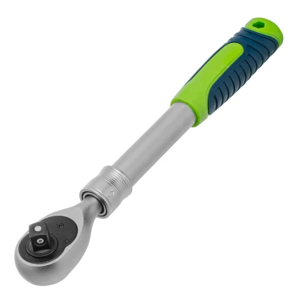 Ключ-трещотка телескопический 1/2&quot;, 300-430 мм, 72 зуба, с быстрым сбросом// Сибртех 14077 купить в Нижневартовске