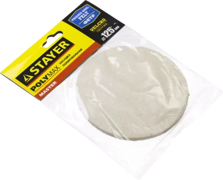 Полировальная насадка STAYER "MASTER" из фетра на липучке d=125мм 35930-125 купить в Нижневартовске