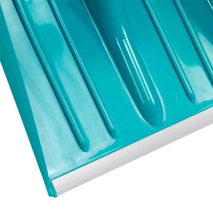 Лопата для уборки снега Palisad 61677, полипропилен, 365х450х1355 мм, алюминиевый черенок, усиленная, LUXE купить в Нижневартовске