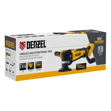 Многофункциональный инструмент аккумуляторный Denzel MTL-IB-18-0, Li-Ion, 18 В 28402 купить в Нижневартовске